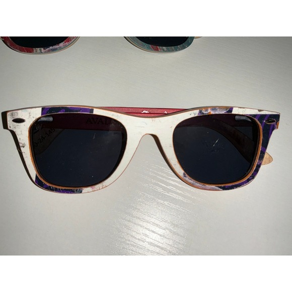 Accessories - Woodzee Recycled Skateboard Sunglasses Unisex Size 50-24-145 (Avalon) Whi/Blu